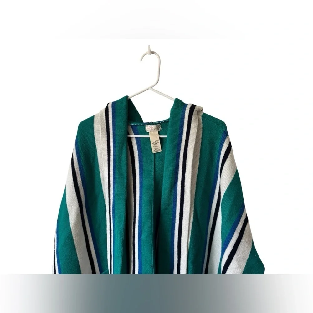 Free People All I Need Striped Hooded Poncho | One Size